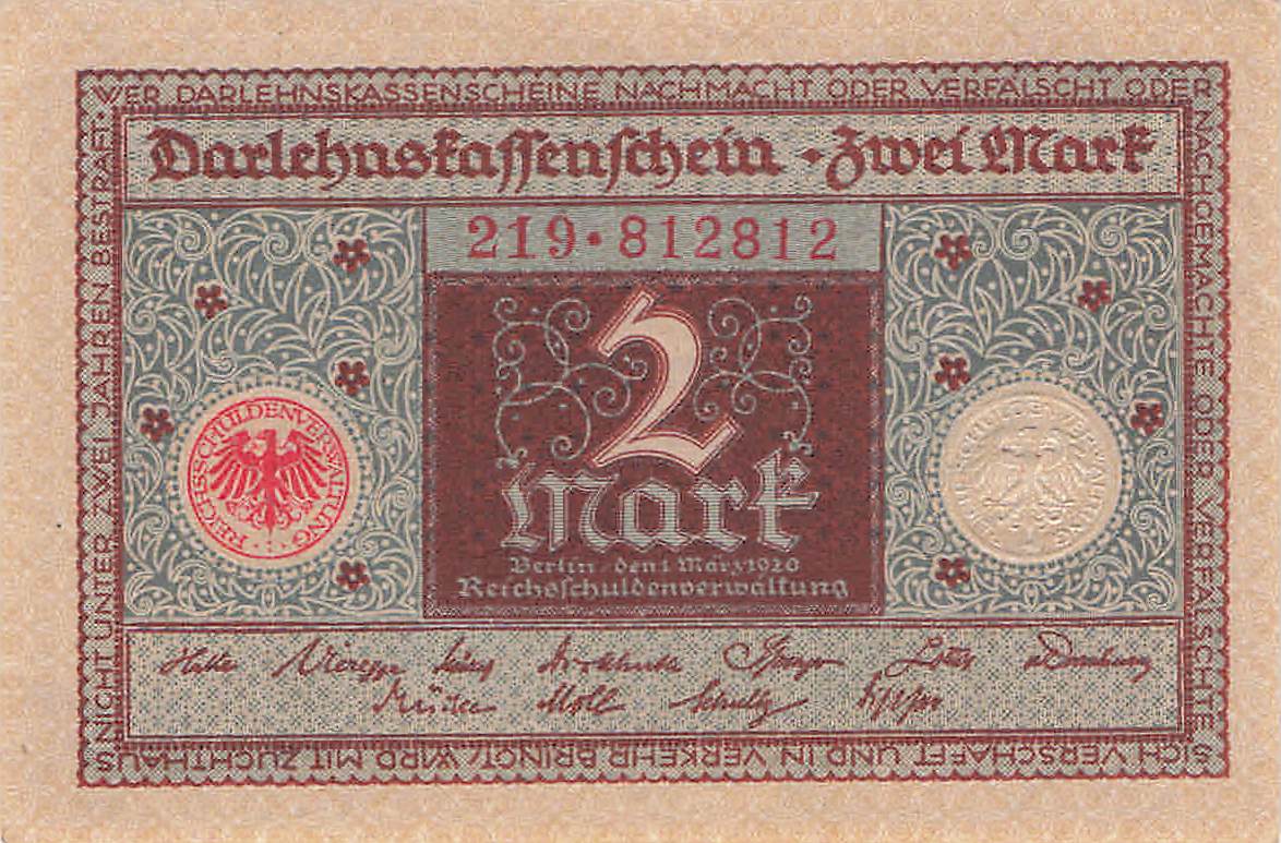 Ro. 065 2 Mark 1920